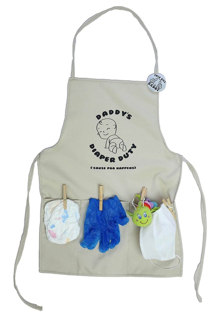 Daddys Diaper Duty Apron Hilarious Funny New Dad Gifts