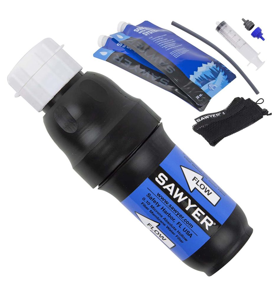Sawyer Products Squeeze Water Filtration System camping gift ideas