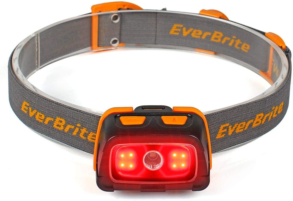Headlamp Flashlight with Red Lights for Night Vision Protection and Reading