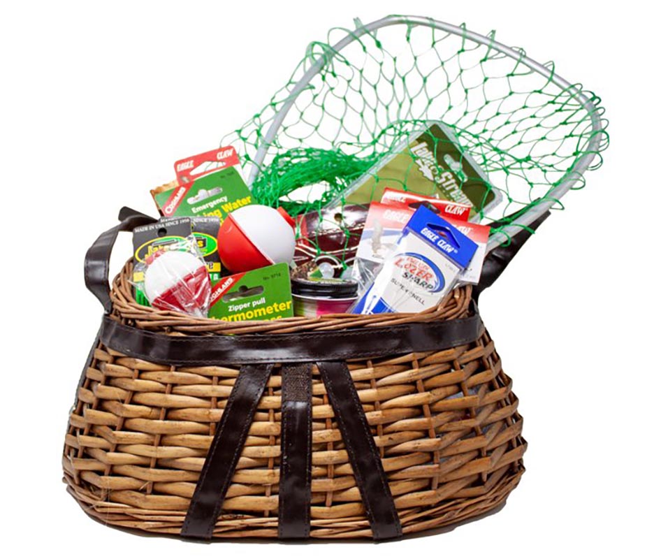 Consider the size of the fishing gift basket